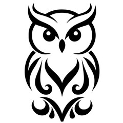 Cute owl silhouette