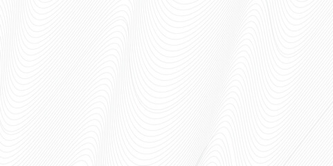 Seamless Abstract grey smooth wave lines. Modern white flowing wave lines and glowing moving lines. Undulate Grey Wave Swirl, frequency sound wave. Banner Pattern template. 