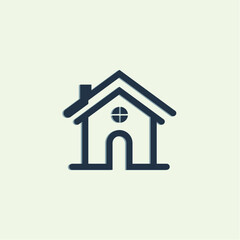 Home Icon Logo Vector design illustration. Trendy Home vector icon flat design for website, symbol, logo, icon, sign, app, UI.