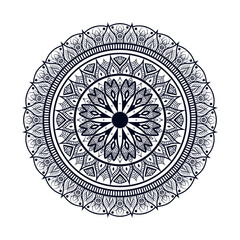 Black and white Ornamental round ornament mandala background
