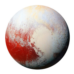 Fototapeta premium Pluto png sticker, planet surface, transparent background