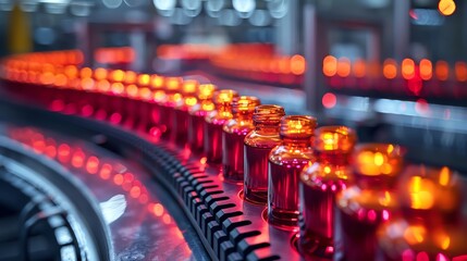 Obraz premium Pharmaceutical delivery, sterile packaging, RFID tags, menufacturing