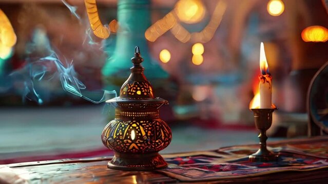 Ramadan Lantern in low light mode, Eid Al-Adha