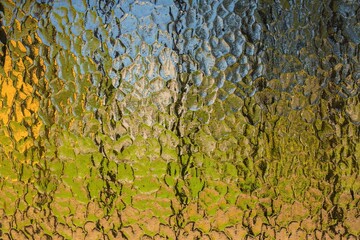 Colorful Rippled Glass Texture