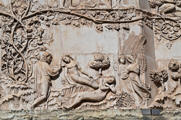 Orvieto, dettegli dei portali del Duomo di Orvieto, Terni - Umbria	 - obrazy, fototapety, plakaty