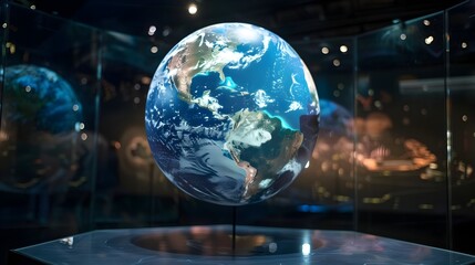 Scientists Utilizing Holographic Earth Projection to Analyze Real-time Climate Patterns