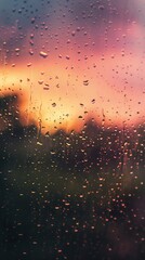 a stormy sky, using digital glitch art Create a minimalist design that conveys the feeling of a rainy day
