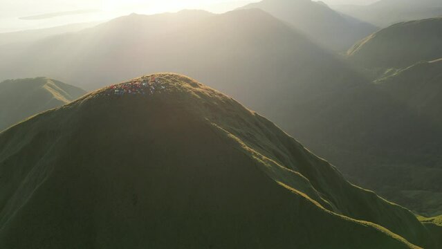 view from the top of the anak dara mountain