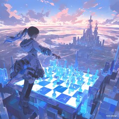 A Futuristic Chess Match with an AI Personified Grandmaster