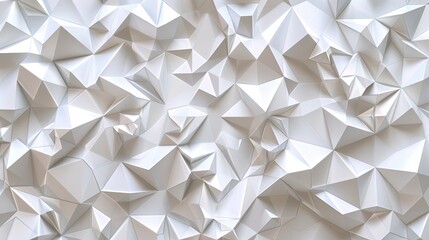 Abstract White Geometric Pattern, triangular geometric background.