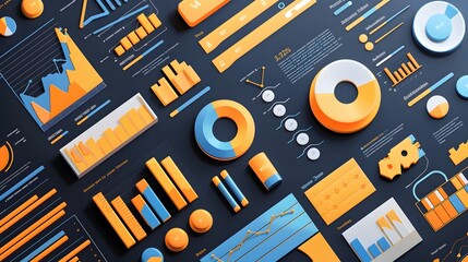 Handcrafted Clay Infographic: A Tactile Approach to Visualizing Statistics and Information