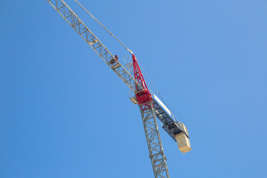 Construction Crane and red structure