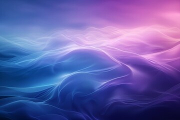 Obraz na płótnie Canvas Abstract gradient blue and purple background with blurred waves line, soft lighting. Illustration