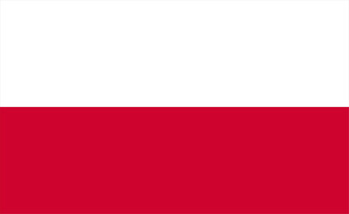 Polish flag vector illustration