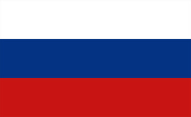 Russian flag vector illustration. The national flag of Russia. © Adam