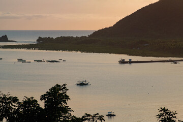 View of Baler Fish Port from Ermita Hill, Baler Aurora.