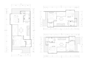 Floor plan designed building on the drawing.
