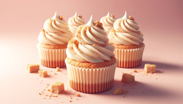 3D Image of Cheesecake Cupcakes