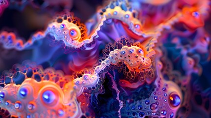 Vibrant 3D Fractals Emerging with Stunning Clarity in a Multi-Color