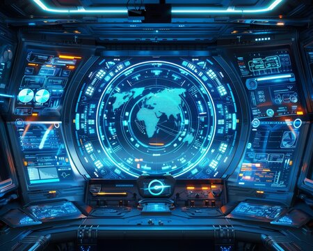 spaceship cockpit interior