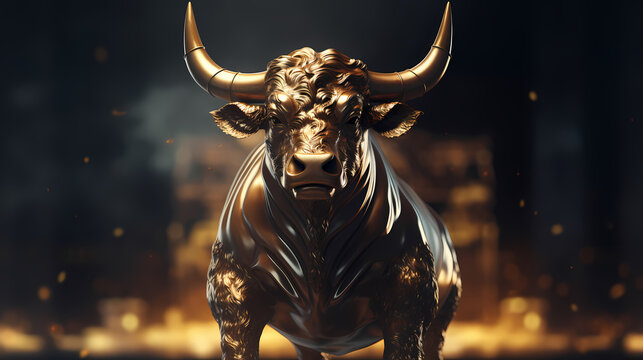 Bull stock illustration