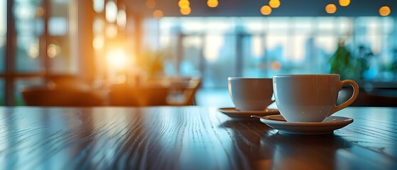 Coffee Chat in Modern Workspace. Concept Coffee Break, Modern Workspace, Productivity Boost, Socializing, Break Room