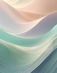 Develop an abstract geometric background with a serene and calming wavy metallic texture