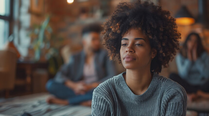 Meditating, journaling, or participating in a support group, someone promotes mental health awareness and self-care practices, fostering a culture of wellbeing and resilience.