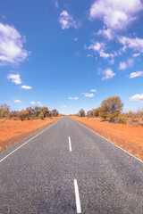 Driving in the outback of Australia's Northern Territory.	