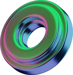 3D Abstract Chromatic Glossy Y2k