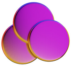 3D Abstract Chromatic Glossy Y2k