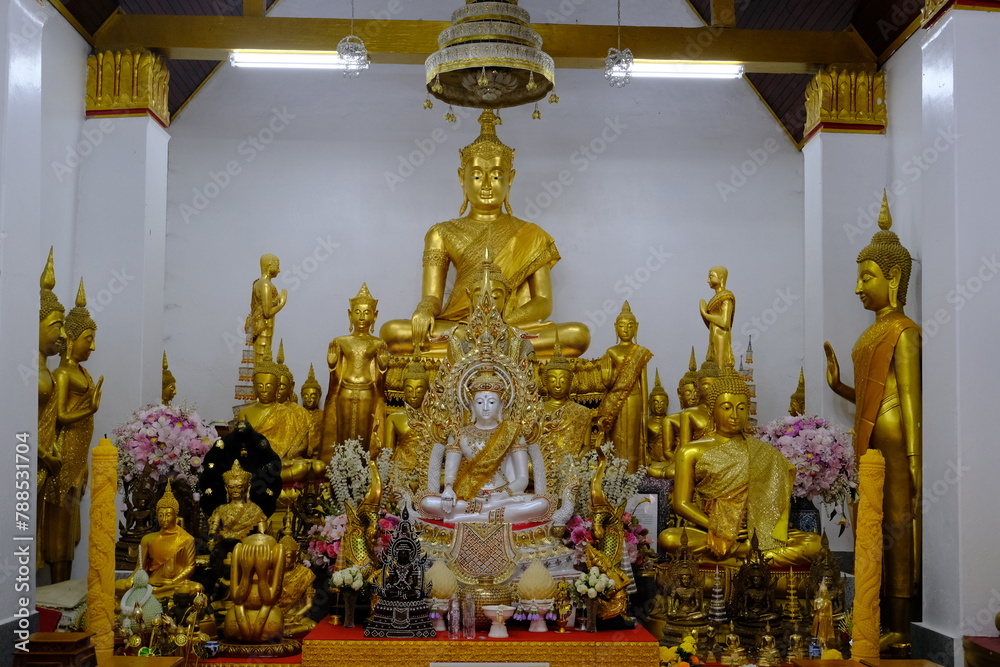 Poster buddha statue in buddhist temple,thailand,thai,thai temple,thai buddha