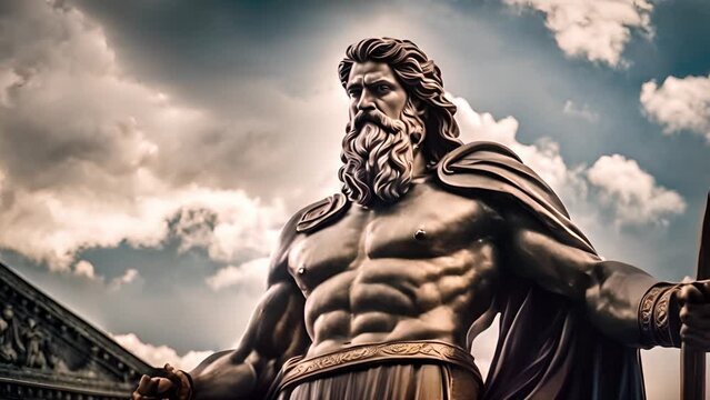 In Greek mythology, Zeus is the ruler of the gods who rules the sky and lightning.