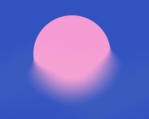 Mix color, cute pink blue pastel aurora blur gradient circle design cloud shape, in aesthetic risography style design, background, noise and blurry, blank circle space for text, banner, bubble
