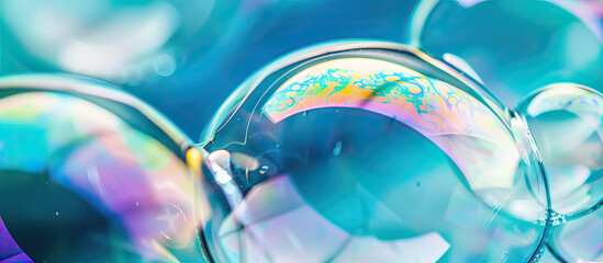 Soap bubbles close-up
