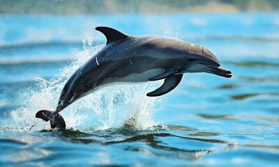 dolphin jumping out of water