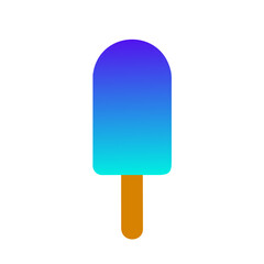 Popsicle icon vector graphics element silhouette sign symbol illustration on a Transparent Background