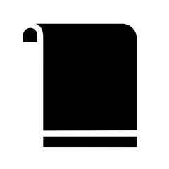 Beach Towel icon vector graphics element silhouette Summer sign symbol illustration on a Transparent Background