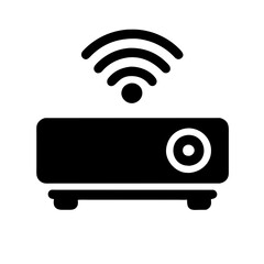 Smart Speaker icon vector graphics element silhouette sign symbol illustration on a Transparent Background