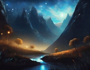 Fototapeta premium sunrise in the mountains