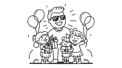 Father's Day Bliss: Silhouetted Love