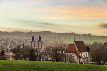 Premonstratensian Monastery from 12th century. Milevsko, Czech Republic. - obrazy, fototapety, plakaty