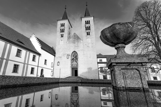 Premonstratensian Monastery from 12th century. Milevsko, Czech Republic.