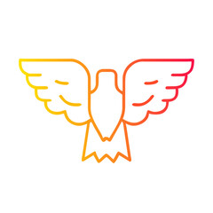 Fototapeta premium Eagle icon vector graphics element silhouette sign symbol illustration isolated on a Transparent Background