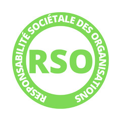 Symbole RSO responsabilité sociétale des organisations	