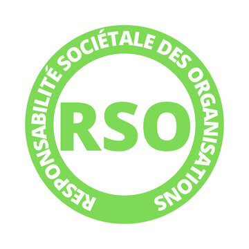 Symbole RSO responsabilit&eacute; soci&eacute;tale des organisations	