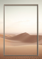 Digital Clean background, calm sand dunes AI-generated Image