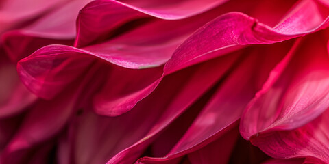 Obraz premium Close-up of Vibrant Pink Dahlia Petals with Soft Focus Background