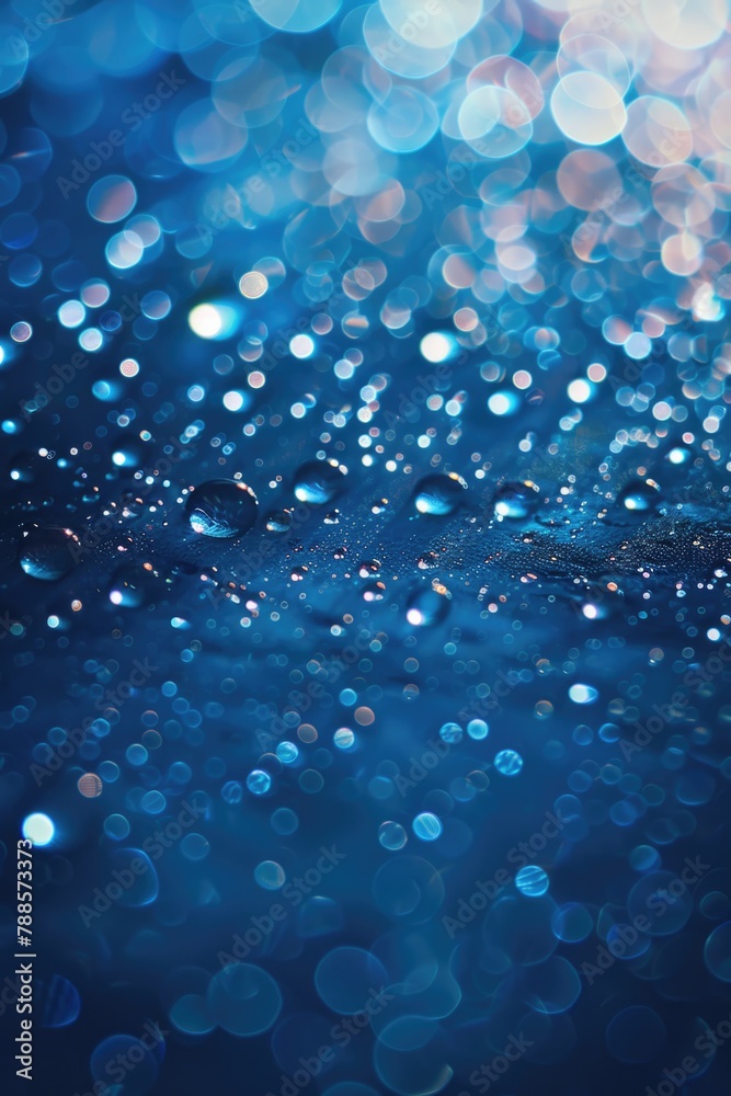 Poster close-up of water droplets on a surface, suitable for various projects