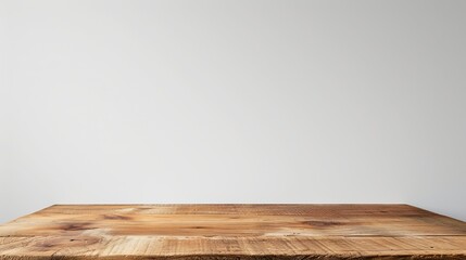 product photography of a minimal designer wooden table, product placement, white background, 16:9